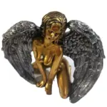 Art Angel Female Woman Wings Kneeling Cloak Hat tag1