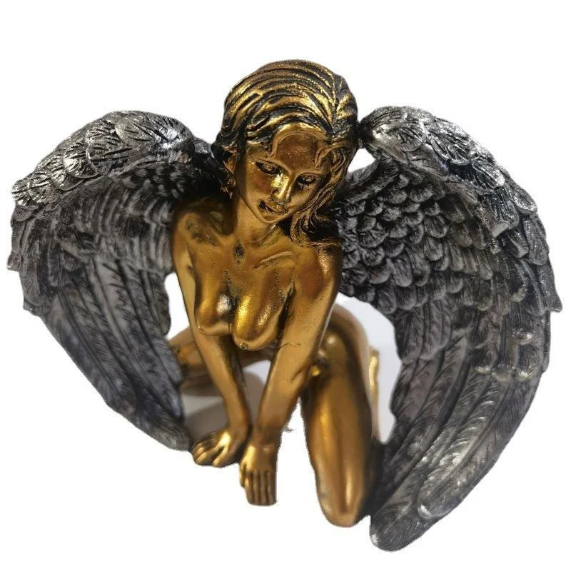 Art Angel Female Woman Wings Kneeling Cloak Hat -  - #tag1#