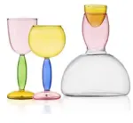 Art Deco Colored Cocktail Glasses Wine Glasses