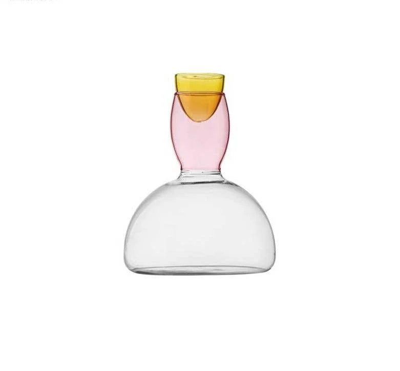 Art Deco Colored Cocktail Glasses / Wine Glasses -
