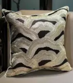 Art Deco Cushion Cover Pillow Case 45x45cm tag1