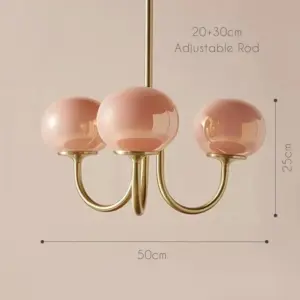 Art Deco Elegance Glass Ball Chandelier