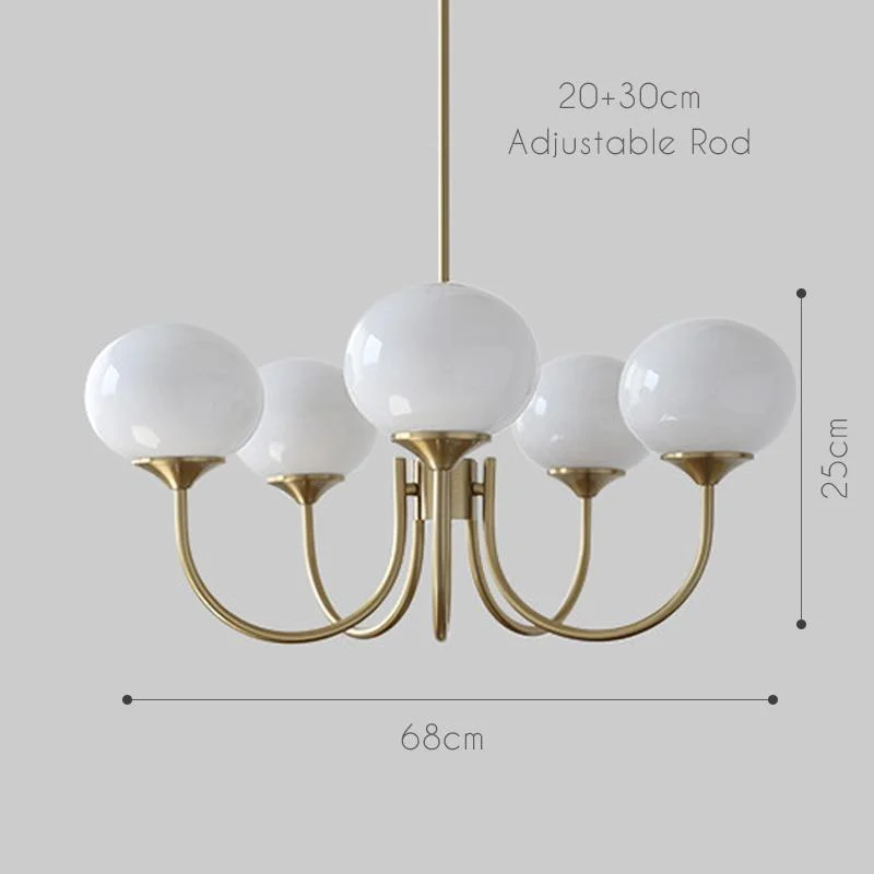 Art Deco Elegance Glass Ball Chandelier -  - #tag1#