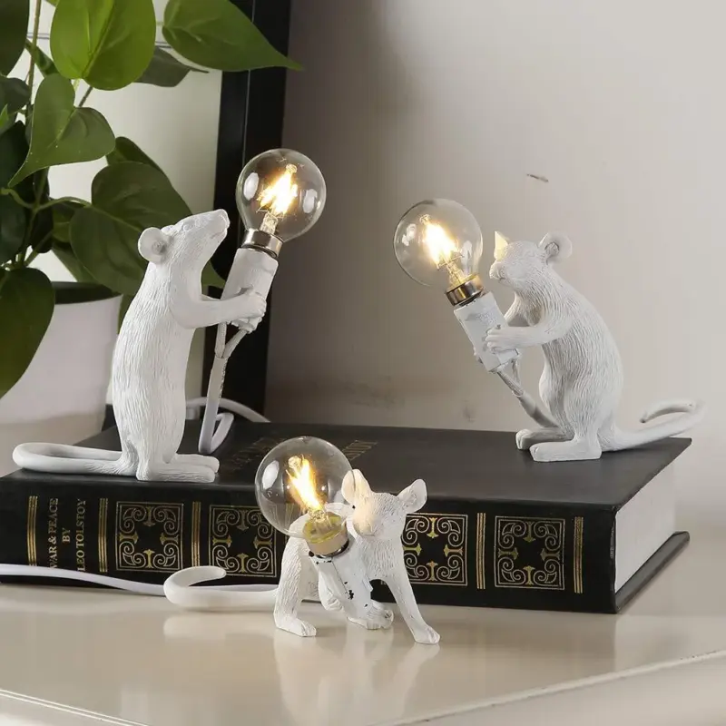 Art Deco Style Mouse Table Lamp tag1