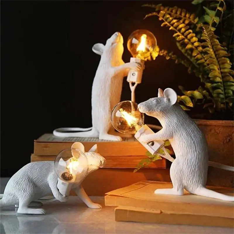 Art Deco Style Mouse Table Lamp tag1