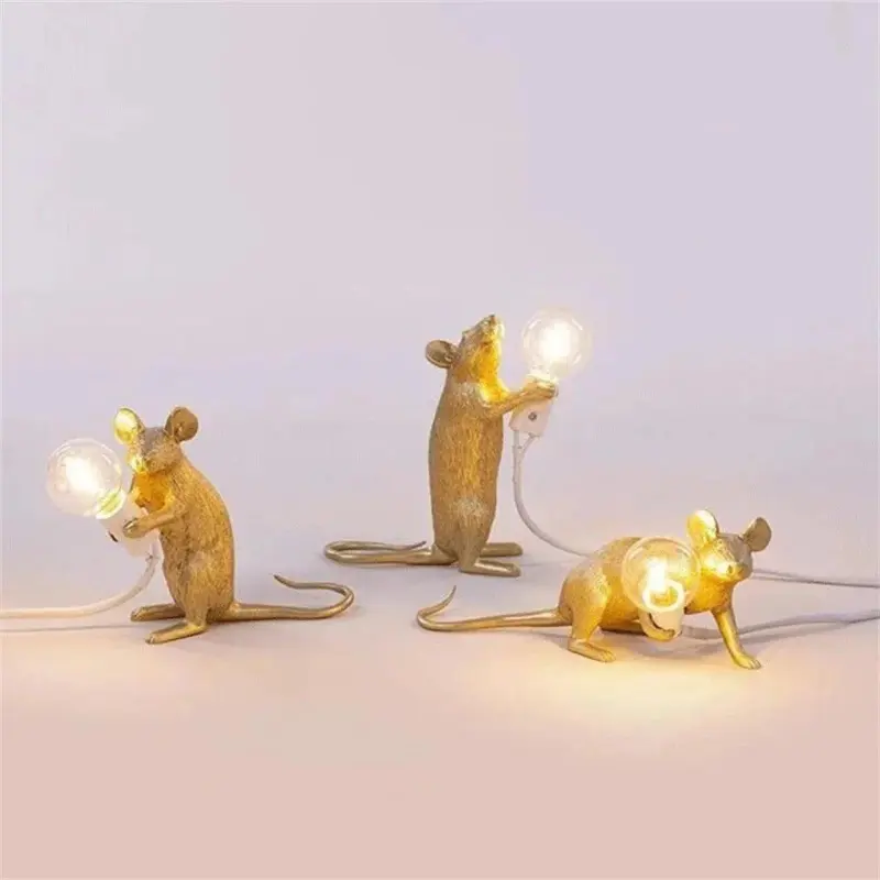 Art Deco Style Mouse Table Lamp tag1