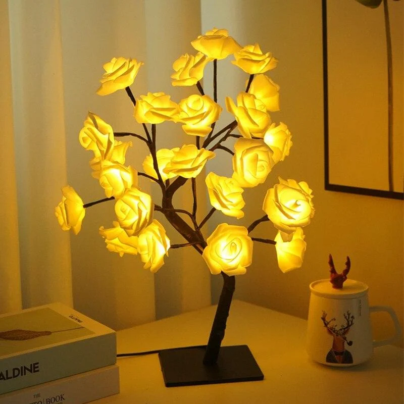 Art Decor LED Rose Tree Light Lamp -  - #tag1#