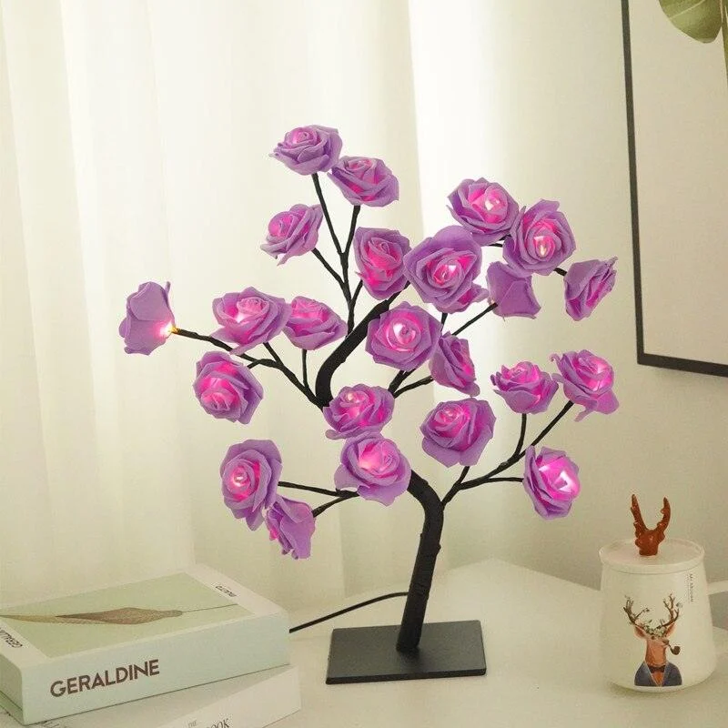 Art Decor LED Rose Tree Light Lamp -  - #tag1#