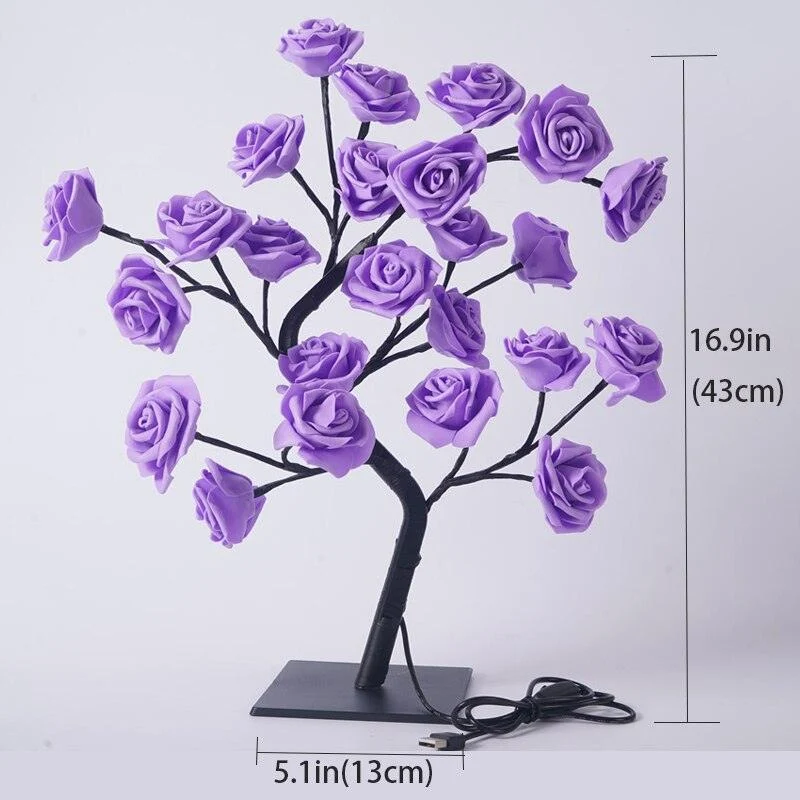 Art Decor LED Rose Tree Light Lamp -  - #tag1#