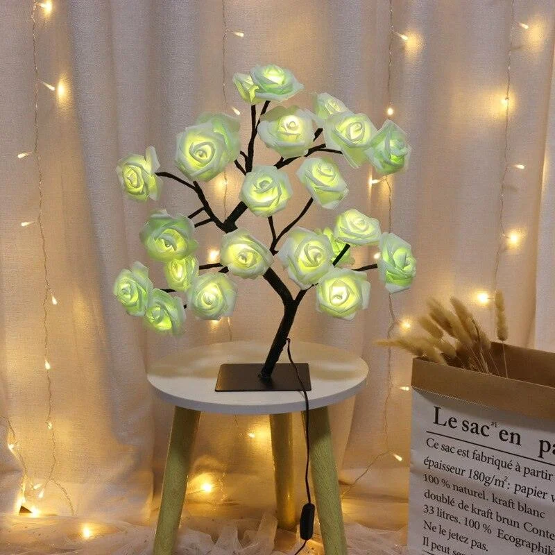 Art Decor LED Rose Tree Light Lamp -  - #tag1#