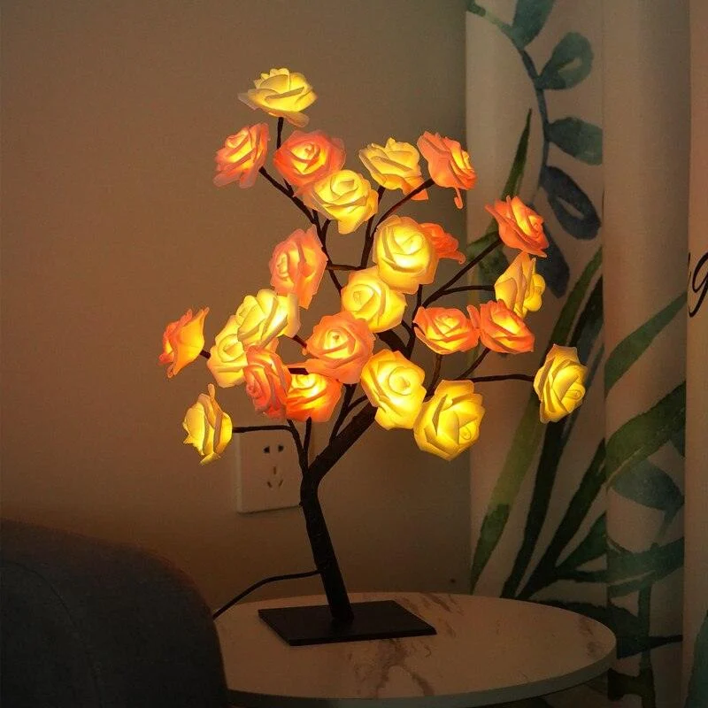 Art Decor LED Rose Tree Light Lamp -  - #tag1#