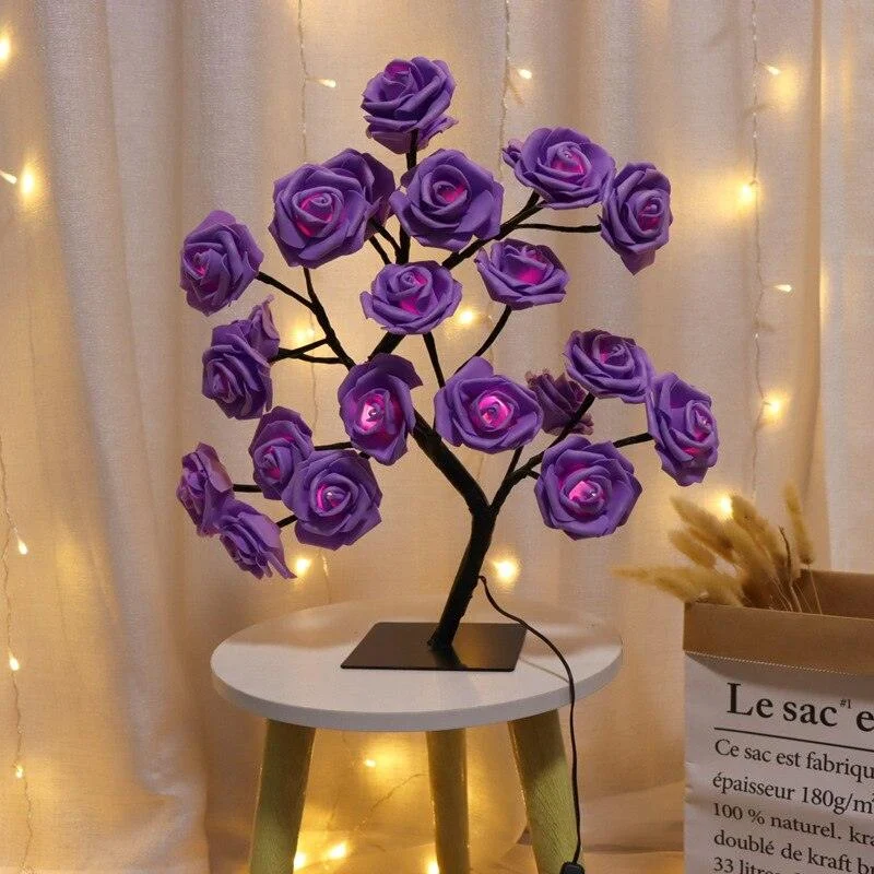 Art Decor LED Rose Tree Light Lamp -  - #tag1#