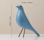 Art Design Resin Blue Bird Statue