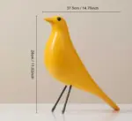 Art Design Resin Blue Bird Statue