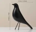 Art Design Resin Blue Bird Statue