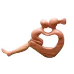 Art figure Heartfelt Mother Child Unique Gift tag1