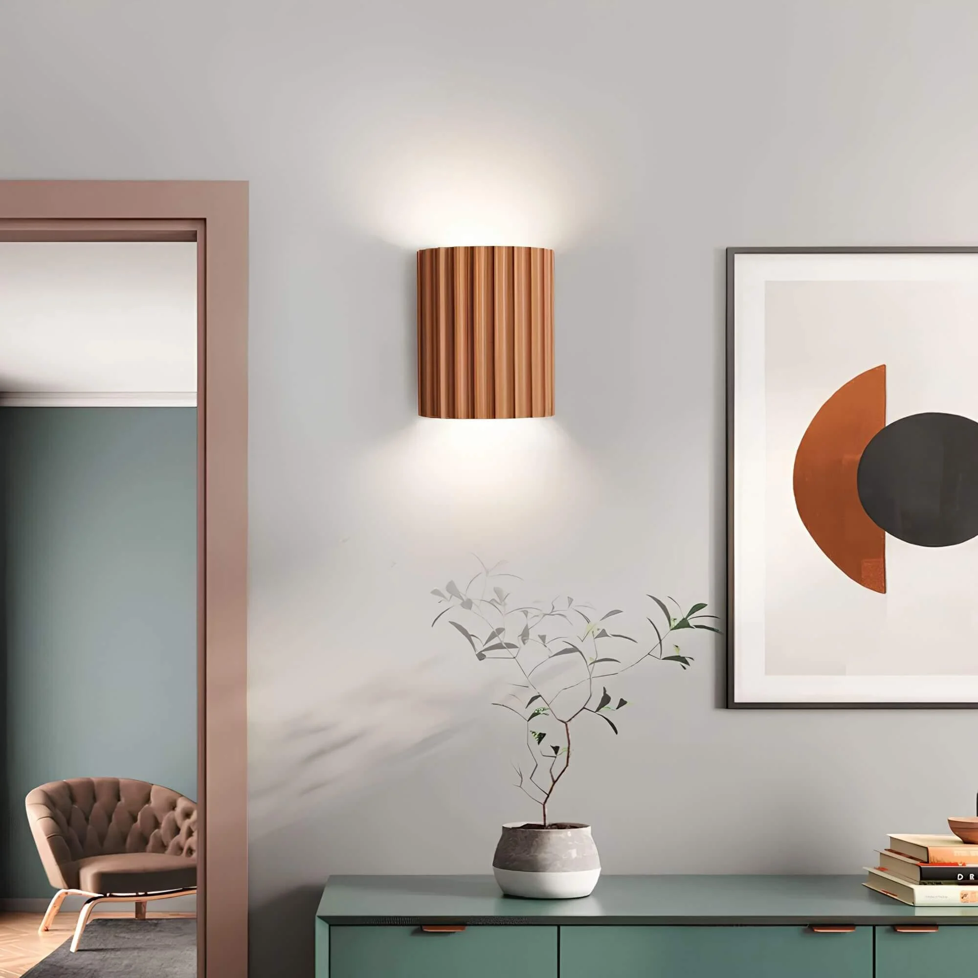 Artiglow Modernewandlampauskunstharz Led Beleuchtungenergiesparendverschiedenefarben2xlumina