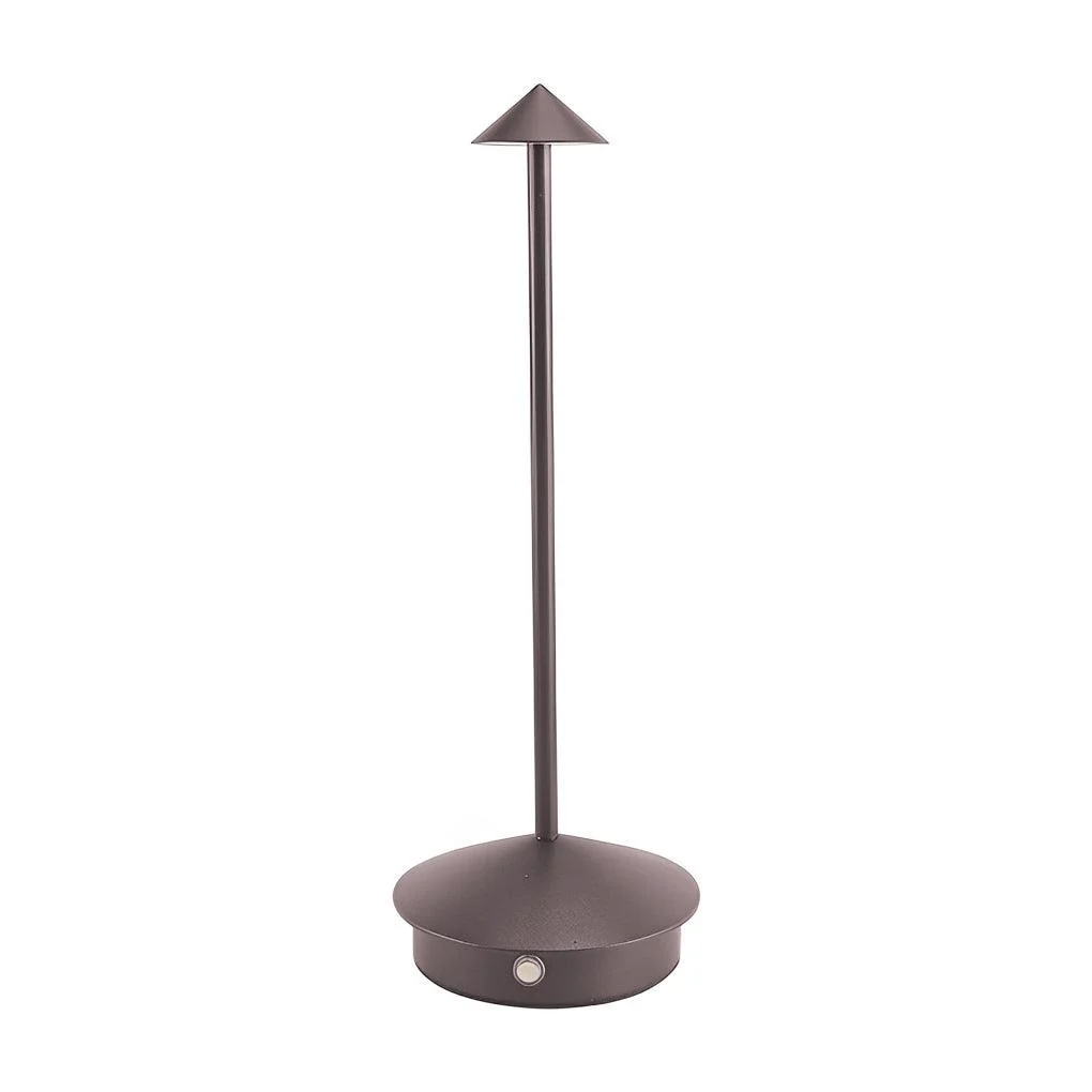 ArtiGlow - Long Rod Triangle Mushroom Table Lamp with 3-Step Dimmable USB Touch On/Off -  - #tag1#