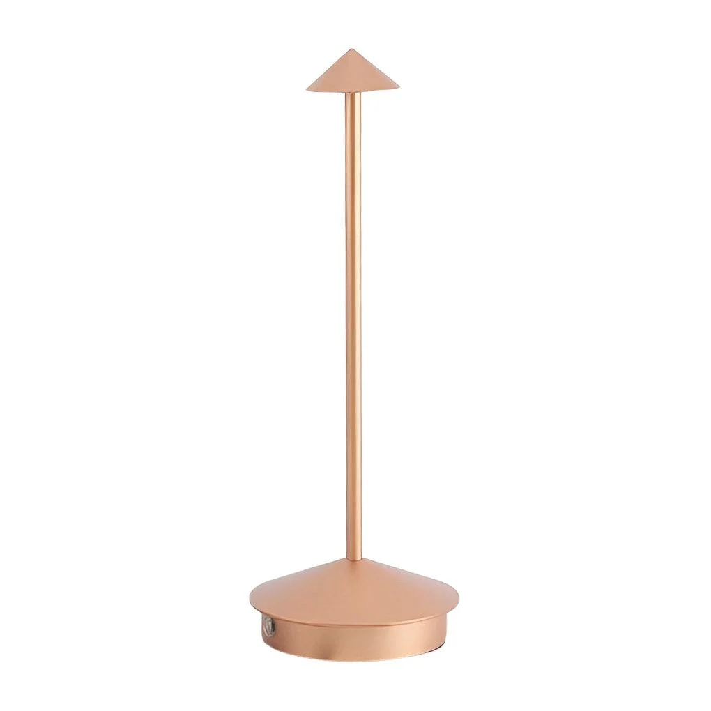 ArtiGlow - Long Rod Triangle Mushroom Table Lamp with 3-Step Dimmable USB Touch On/Off -  - #tag1#
