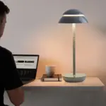 ArtiGlow Wireless Rechargeable Table Lamp with Integrated LED Lighting and Built in Battery tag1