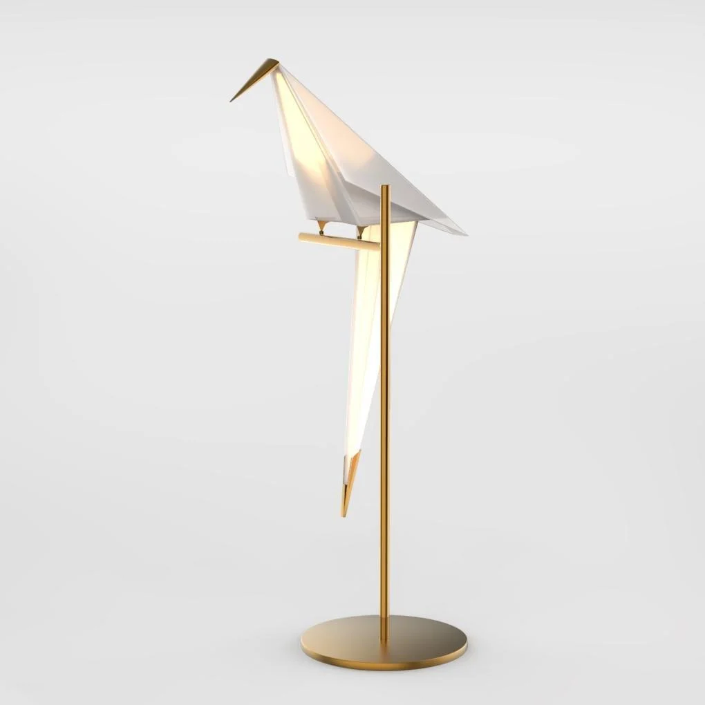 ArtiLicht - Golden Table Lamp with Origami Crane Design -  - #tag1#