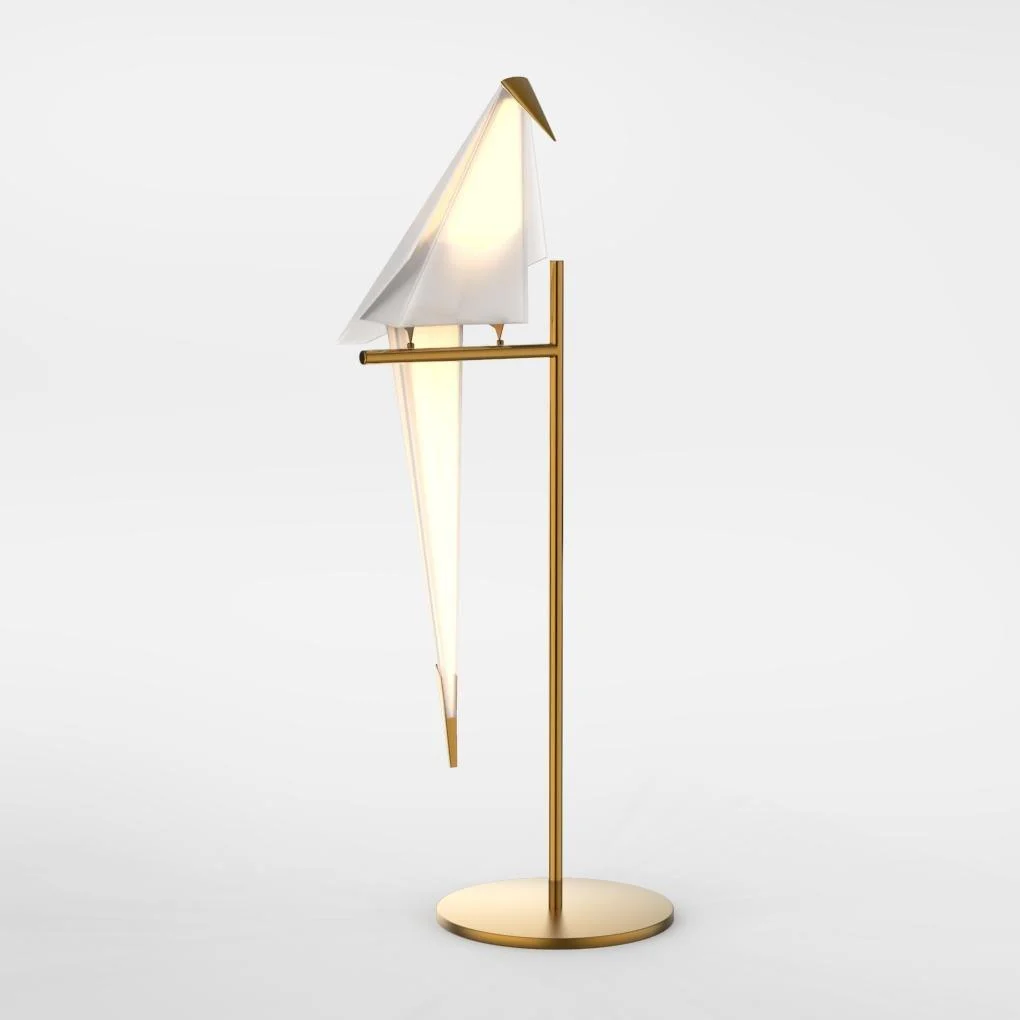 ArtiLicht - Golden Table Lamp with Origami Crane Design -  - #tag1#