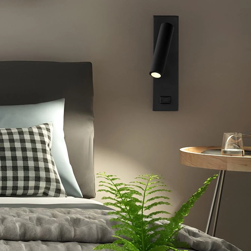ArtiLicht - Rectangular Adjustable LED Modern Wall Lamp with Switch and USB Charging Port -  - #tag1#