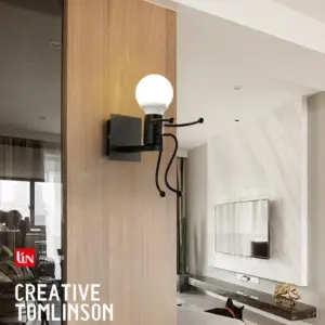 ArtiVillain - Blacksmith's iron wall lamp with 1 light