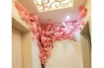 Artificial Cherry Tree Pink cherry Tree Branch Silk Flower DIY Wall Home Decoration tag1
