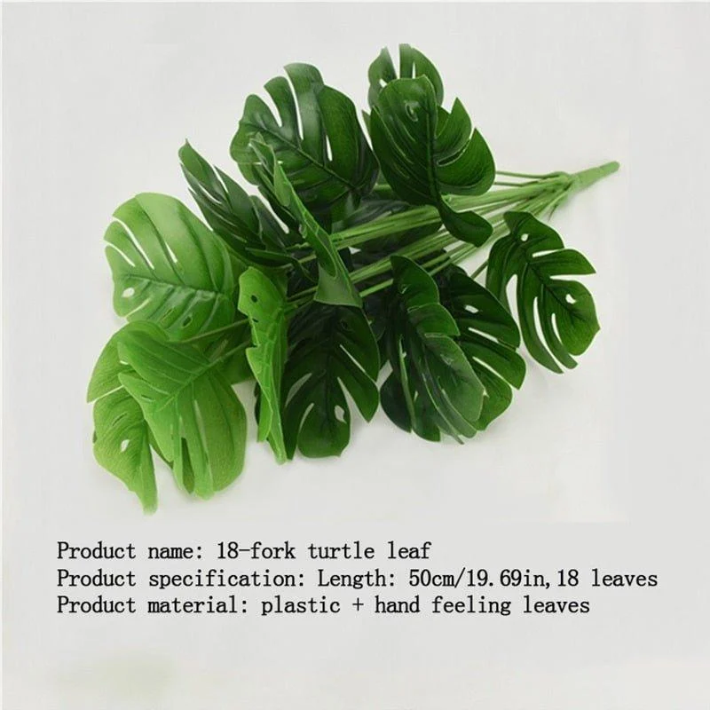 Artificial Plants Turtle Back Leaf -