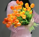 Artificial Tulip Flower Decoration tag1