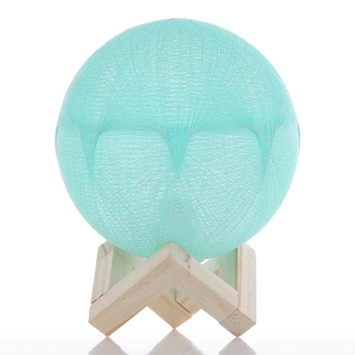 Artisan-Crafted Woolen Yarn Lunar Lamp: Soft Glow and Decorative Delight -