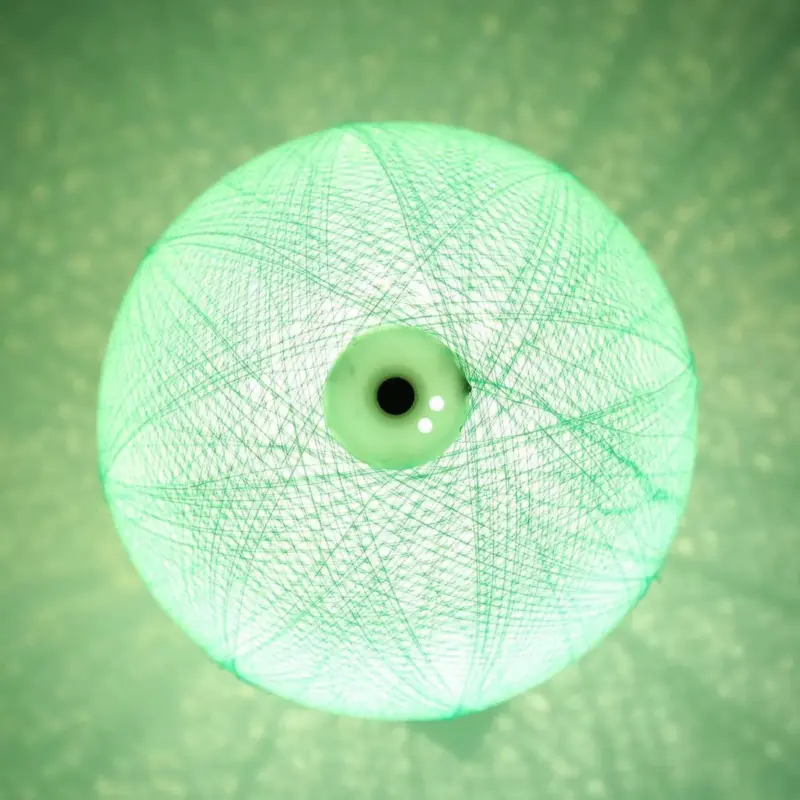 Artisan Crafted Woolen Yarn Lunar Lamp Soft Glow and Decorative Delight