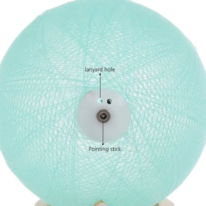 Artisan Crafted Woolen Yarn Lunar Lamp Soft Glow and Decorative Delight