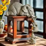 ArtisanAura Retro Decoration of an Elephant tag1