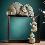ArtisanAura Retro Decoration of an Elephant tag1