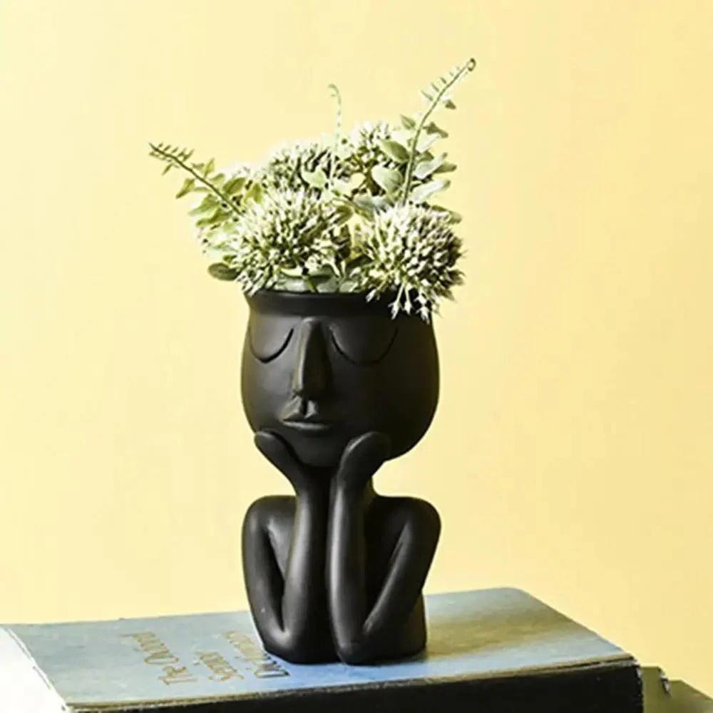 Artisan Portrait Pots: Handcrafted Planters for Unique Home Decor -