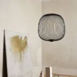 Artisanal Modern Chandelier Fine Lines and Curves for Unique Elegance