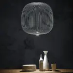 Artisanal Modern Chandelier Fine Lines and Curves for Unique Elegance