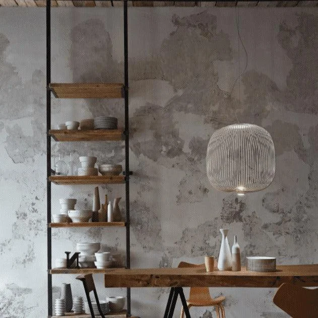 Artisanal Modern Chandelier - Fine Lines and Curves for Unique Elegance -