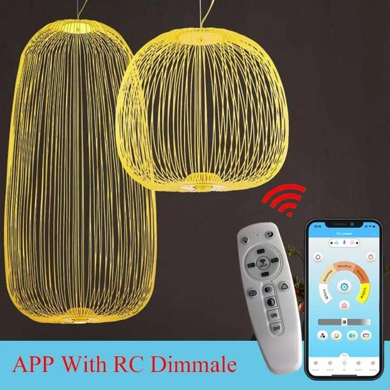 Artisanal Modern Chandelier - Fine Lines and Curves for Unique Elegance -