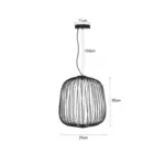 Artisanal Modern Chandelier Fine Lines and Curves for Unique Elegance