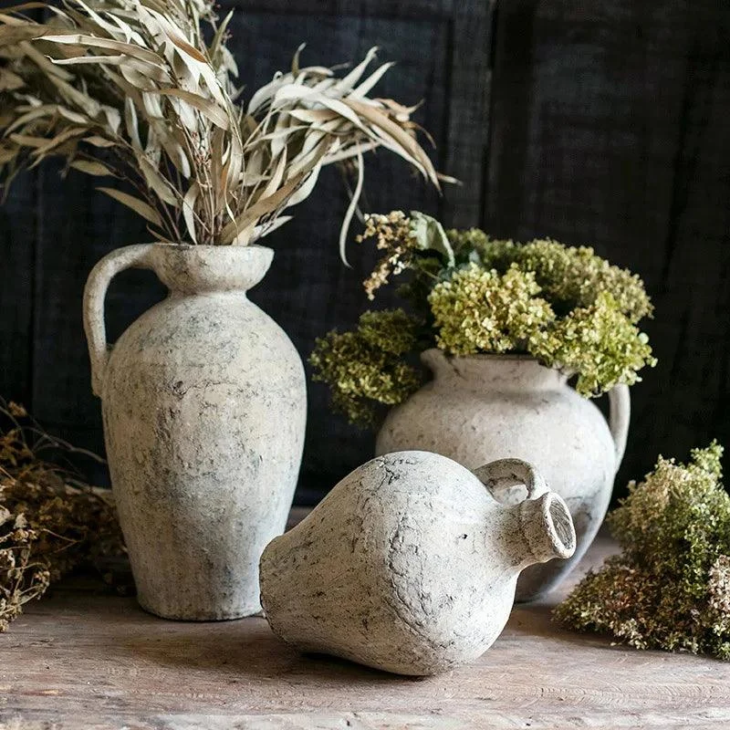 Artisanal Terracotta Pottery Pots Vases Flower Ware Decorative Utensils And Ornaments -  - #tag1#