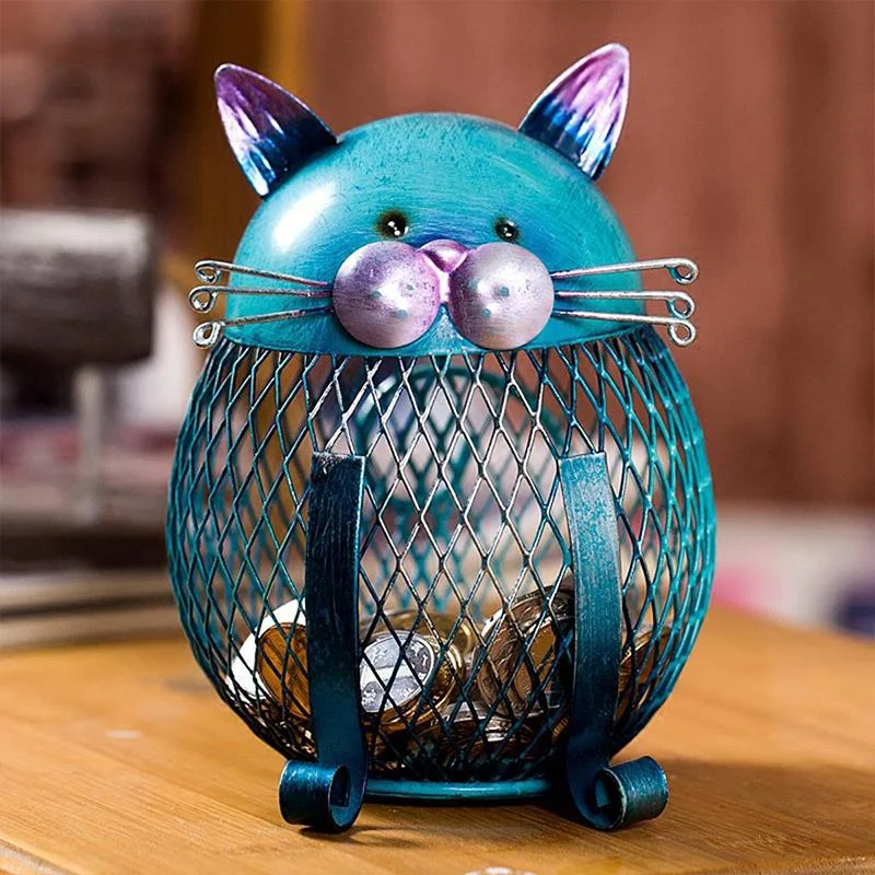 Artistic Blue Kitty Money Bank -  - #tag1#