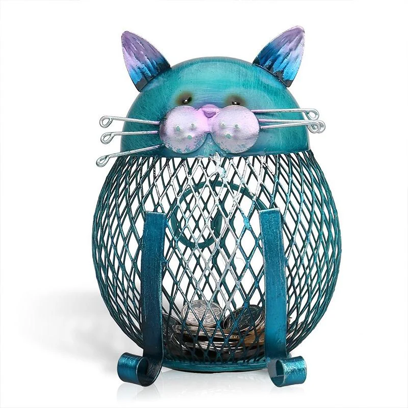 Artistic Blue Kitty Money Bank -  - #tag1#