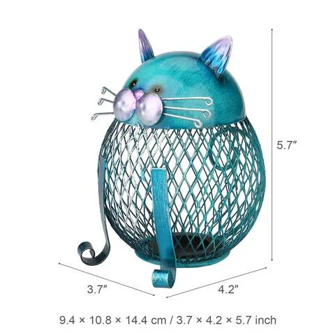 Artistic Blue Kitty Money Bank -  - #tag1#