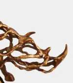 Artistic Metal Rhinoceros Sculpture Modern Abstract Home Decor tag1
