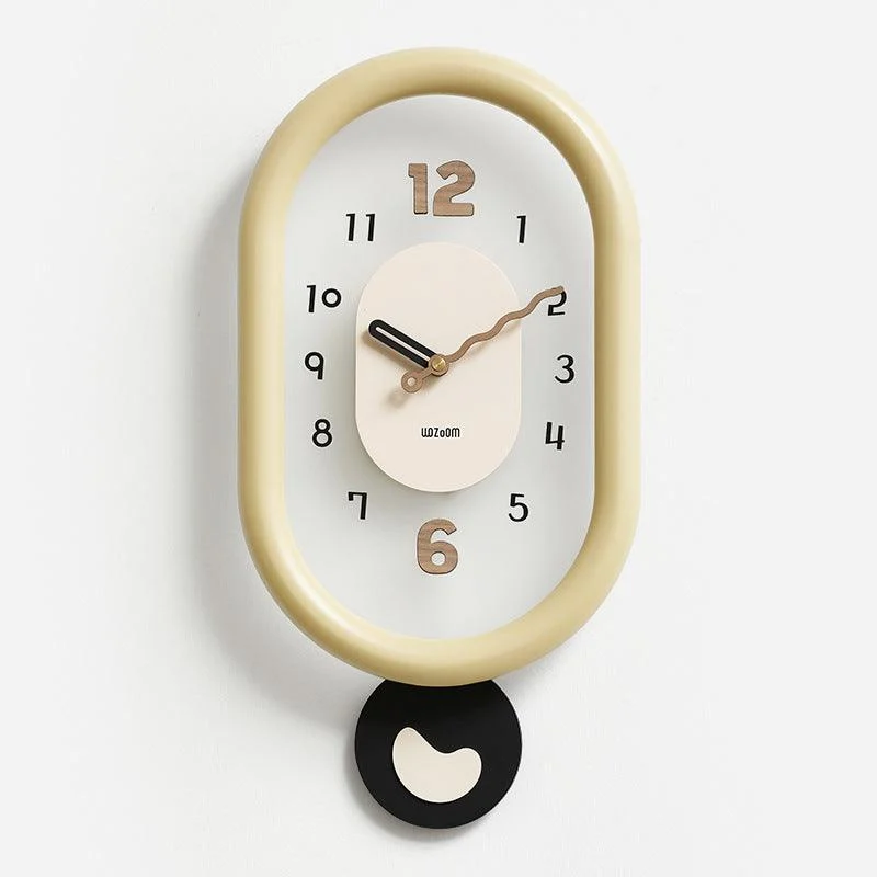 Artistic Pendulum Silent Wall Decorative Clock for Livingroom -