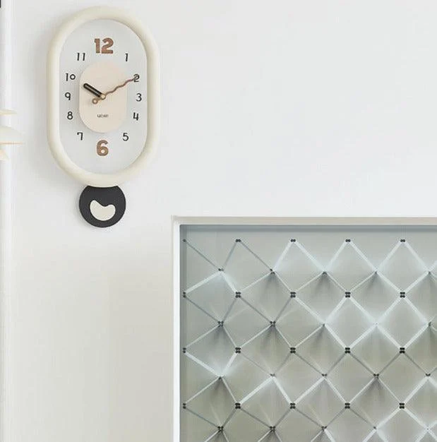 Artistic Pendulum Silent Wall Decorative Clock for Livingroom -