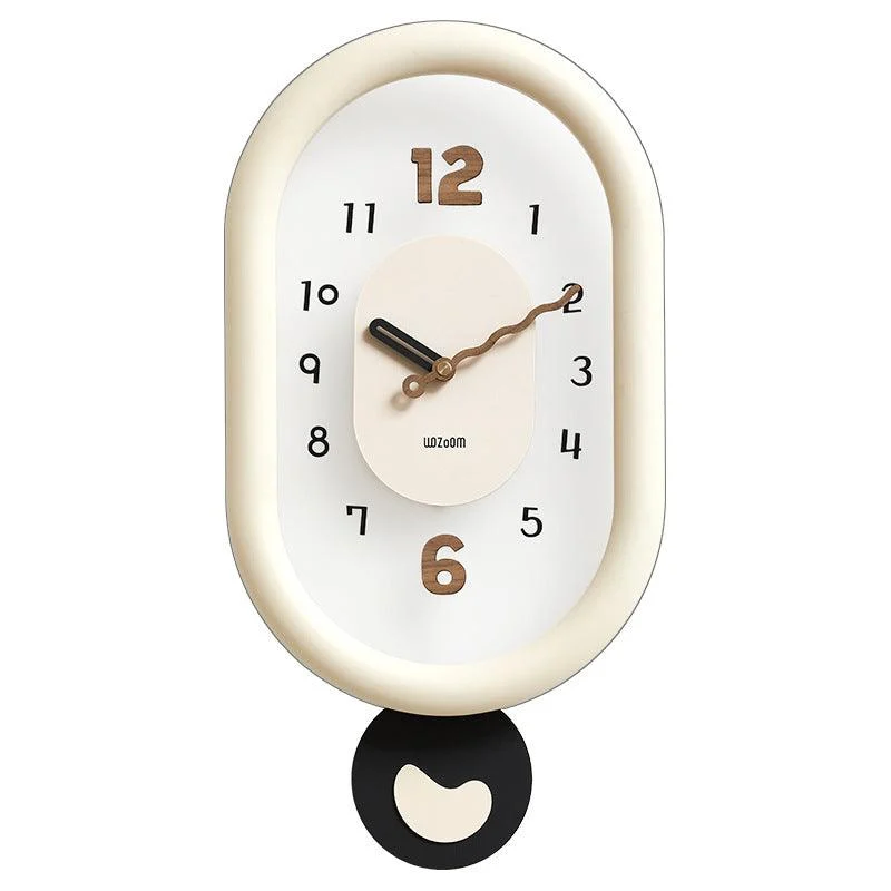 Artistic Pendulum Silent Wall Decorative Clock for Livingroom -